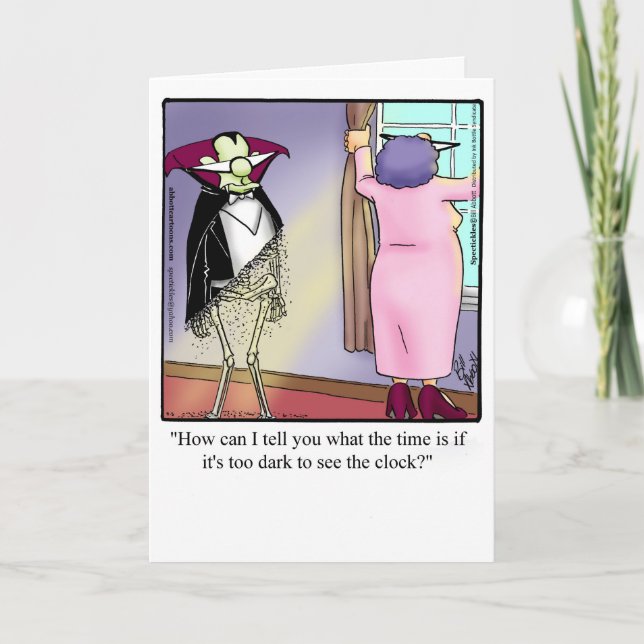 Funny Apology Greeting Card "Specktickles" (Front)