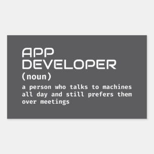 Funny App Developer Definition Sticker