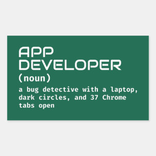 Funny App Developer Meaning Sticker