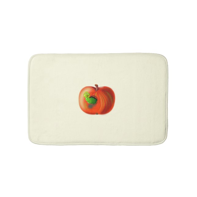 Funny Apple Bath Mat (Front)