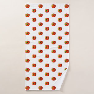 Funny Apple Bath Towel
