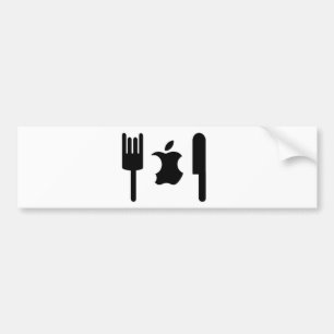 Funny Apple Bumper Sticker
