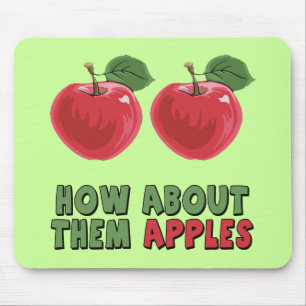 Funny Apples T-shirts and Gifts For Her Mouse Pad