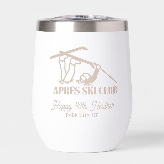Funny Apres Ski Club Mug Isolé (Avant)