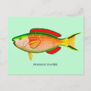 Funny April Fools Day Postcard - read back of card