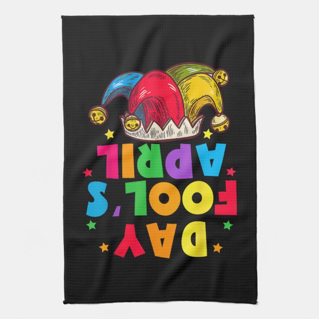 Funny April Fool's Day Pranks Kit 1st April Jokes Kitchen Towel (Vertical)