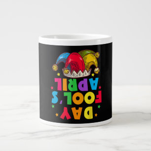 Funny April Fool's Day Pranks Kit 1st April Jokes Large Coffee Mug