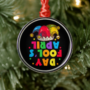 Funny April Fool's Day Pranks Kit 1st April Jokes Metal Ornament