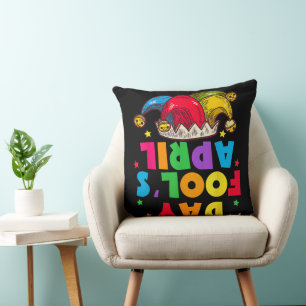 Funny April Fool's Day Pranks Kit 1st April Jokes Throw Pillow