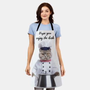 Funny Apron for British Cat Lovers 