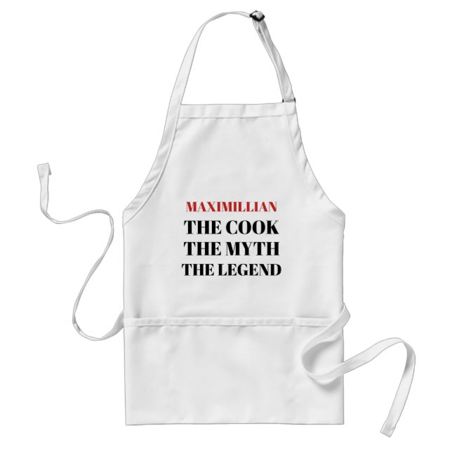 Funny apron for men fully customizable (Front)