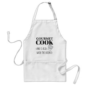 Funny apron for men who do the dishes