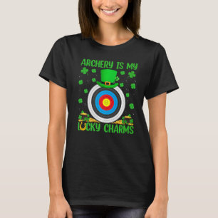 Funny Archery Are My Lucky Charms Archery St Patri T-Shirt