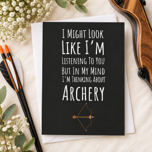 Funny Archery Cards Bow And Arrow Sports Humor