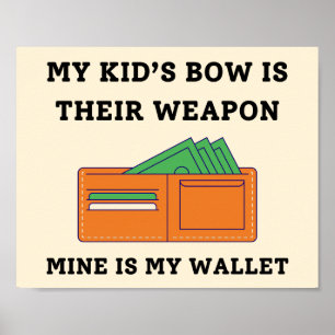 Funny Archery Dad Poster