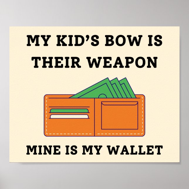 Funny Archery Dad Poster (Front)