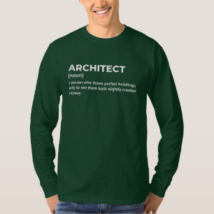 Funny Architect Definition Long Sleeve Shirt