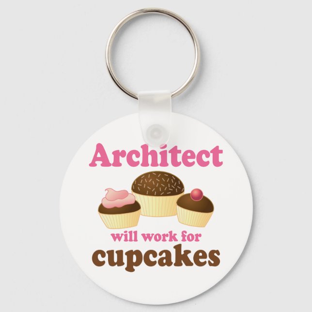 Funny Architect Keychain (Front)