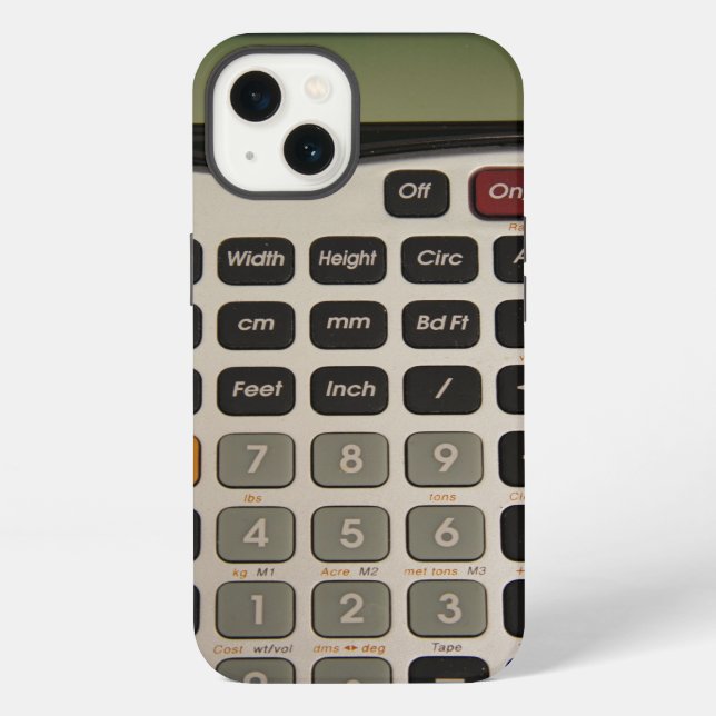 Funny Architectural Calculator iPhone Case (Back)