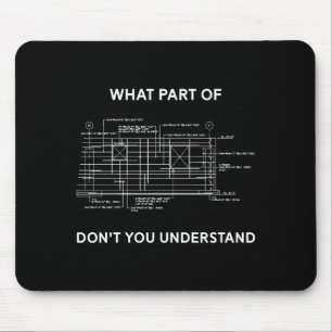 Funny Architectural Civil Engineering Engineer Mouse Pad