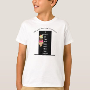 Funny Arithmetic Ice Cream Black Hat T-Shirt