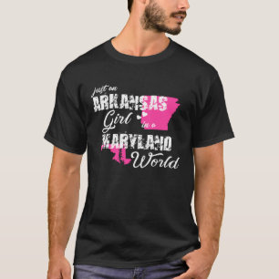 Funny Arkansas Shirts Just an Arkansas girl in a M