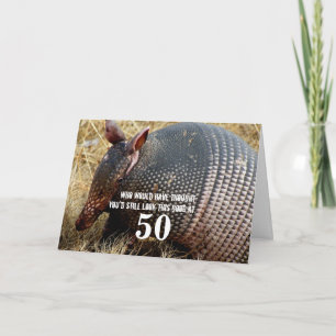 funny armadillo birthday card humour