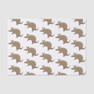 Funny armadillo happy cartoon illustration tissue paper