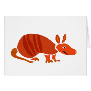Funny Armadillo Primitive Art Design