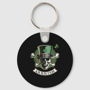 Funny Arrish Irish Rate St Patricks Day Rate Men G Keychain