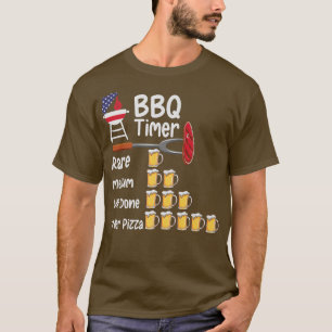 Funny art BBQ Timer Grilling barbecue grilling T-Shirt