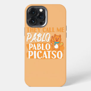 Funny Art History Cat Pablo Picatso Art Lovers  iPhone 13 Pro Max Case