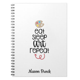 Funny art studen school personalized gift Notebook