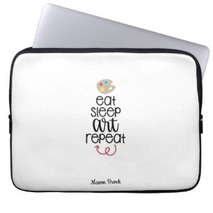 Funny art student personalized school gift laptop sleeve
