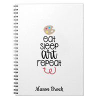 Funny art student school personalized Notebook