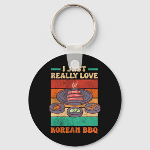 Funny Asian Foodie - Korean Bbq Keychain