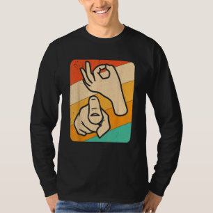 Funny ASL American Sign Language, (Explicit) Novel T-Shirt