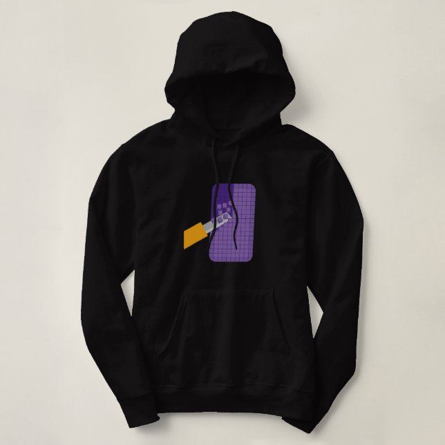 Funny ASMR Soap Cutting Hoodie (Design Front)