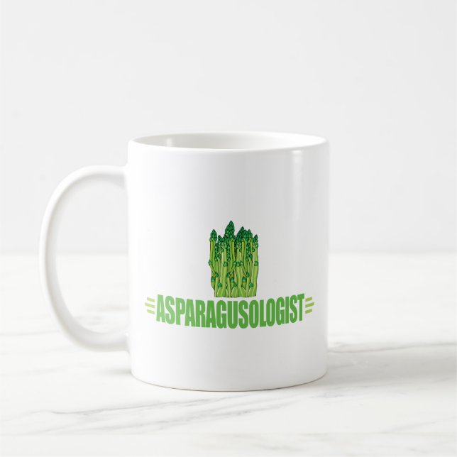 Funny Asparagus Coffee Mug (Left)