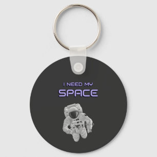 Funny Astronaut - I Need My Space T-Shirt iPhone C Keychain