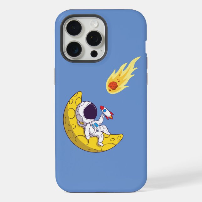 funny astronaut iPhone case (Back)