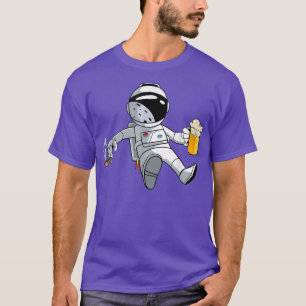 Funny astronaut with beer T-Shirt