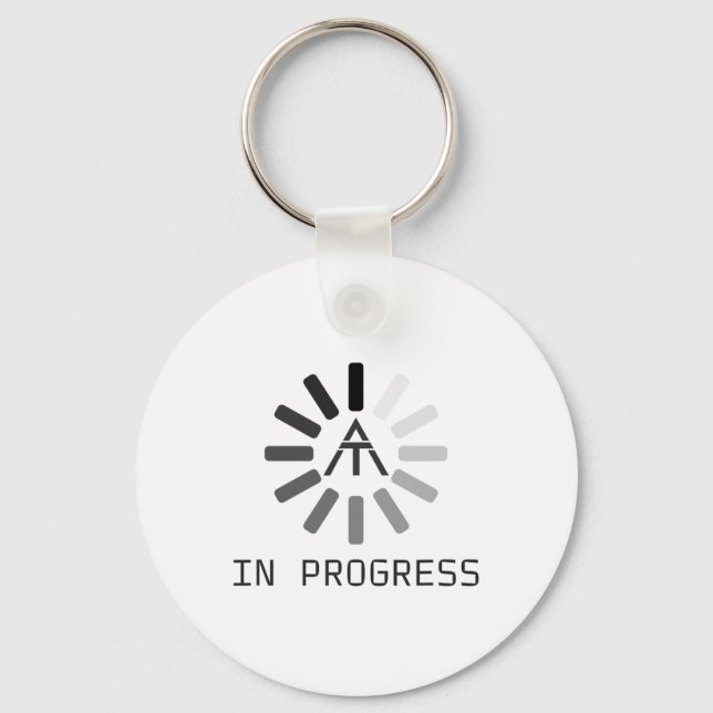 Funny At (appalachian Trail) In Progress  Keychain (Front)