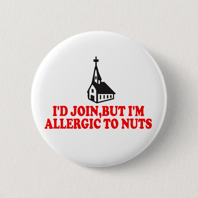 Funny atheist 2 inch round button (Front)