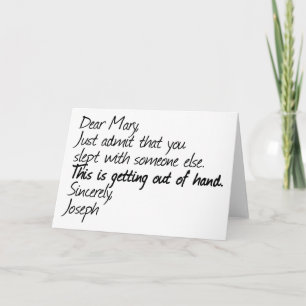 Funny atheist design holiday card