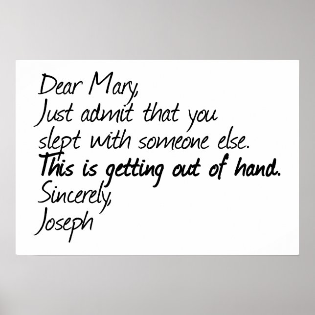 Funny atheist design poster (Front)