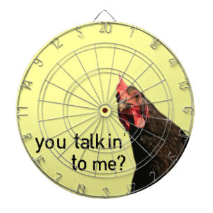 Funny Attitude Chicken Dartboard