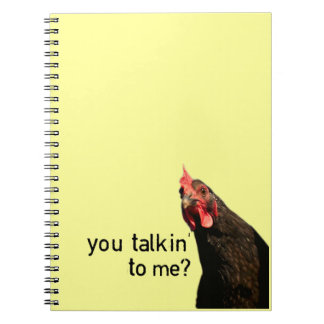 Funny Attitude Chicken Notebook