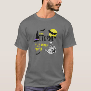 Funny Attorney Halloween Costume Law School Studen T-Shirt