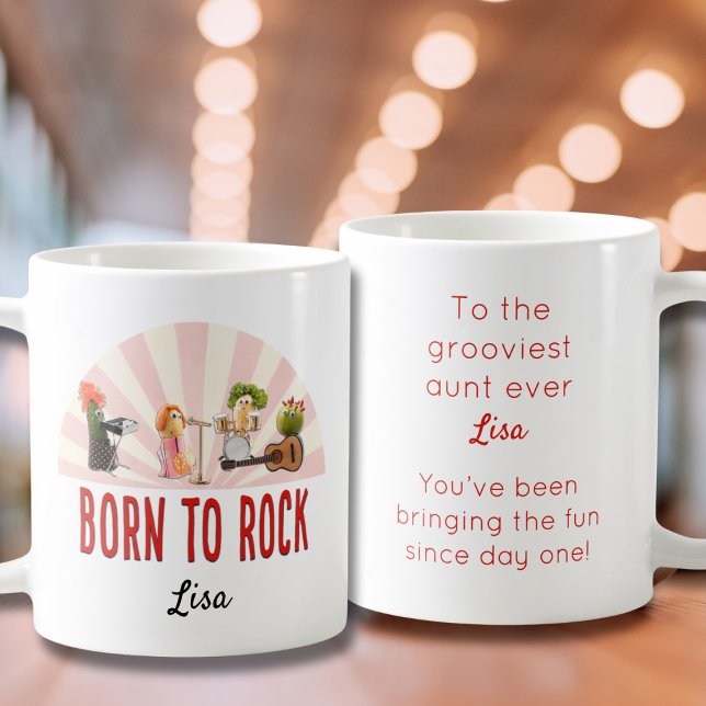 Funny Aunt Gift – Personalized Cool Veggie  Coffee Mug (Creator Uploaded)